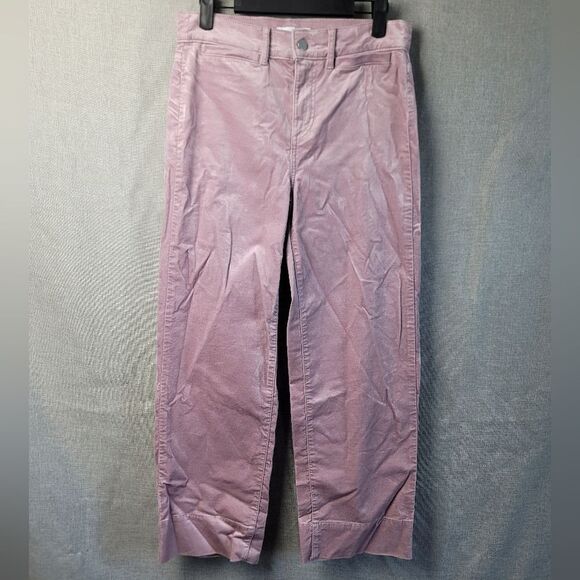 LOFT Velvet Cropped Pants - Picture 1 of 8